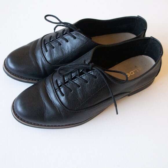 Aldo McAllister Oxford Classic Lace Up Leather Shoes Size 8 - Picture 4 of 11